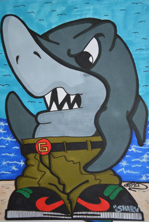 Graffiti Character Shark a Vadim Gild