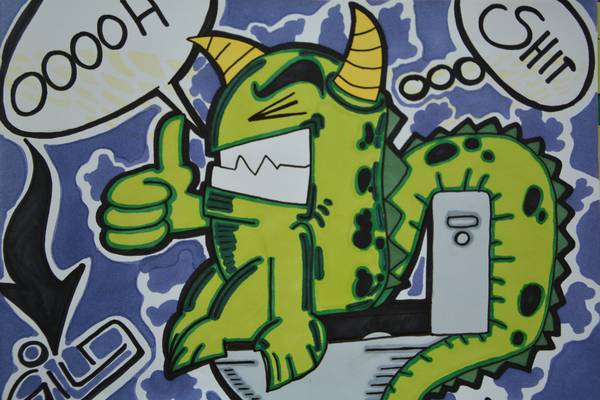 Graffiti Dragon a Vadim Gild