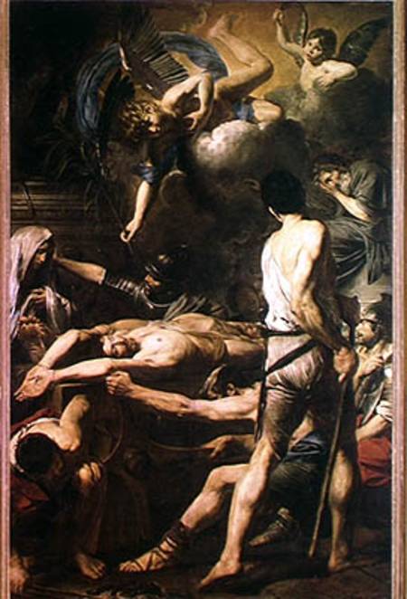 Martyrdom of St. Processus and St. Martinian a Valentin de Boulogne