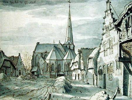 In front of the Church in Veghel a Valentin Klotz
