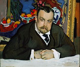 Portrait of the art dealer Morosow. a Valentin Alexandrowitsch Serow