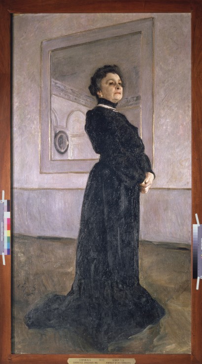 Portrait of the actress Maria Yermolova (1853-1928) a Valentin Alexandrowitsch Serow