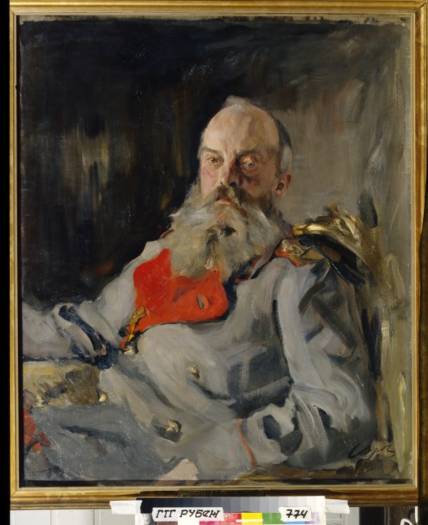 Portrait of Grand Duke Michael Nikolaevich of Russia (1832-1909) a Valentin Alexandrowitsch Serow