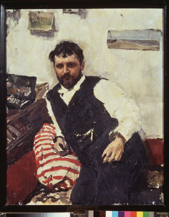 Portrait of the artist Konstantin Korovin (1861-1939) a Valentin Alexandrowitsch Serow