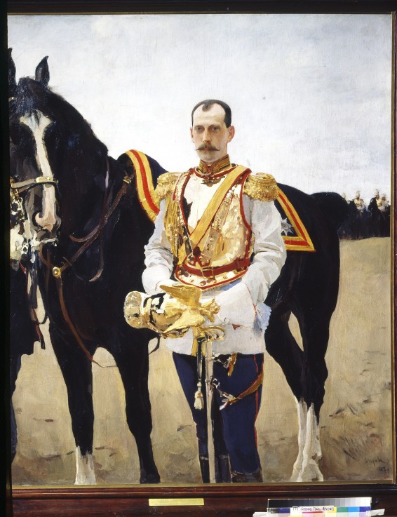 Portrait of Grand Duke Paul Alexandrovich of Russia (1860-1919) a Valentin Alexandrowitsch Serow