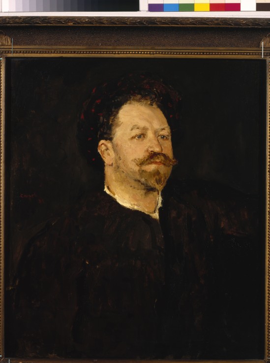 Portrait of the opera singer Francesco Tamagno (1850-1905) a Valentin Alexandrowitsch Serow