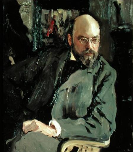 Portrait of Ilya Ostrouhov (1858-1929) a Valentin Alexandrowitsch Serow