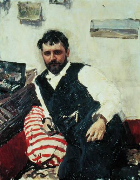 Portrait of Konstantin Korovin (1861-1939) a Valentin Alexandrowitsch Serow
