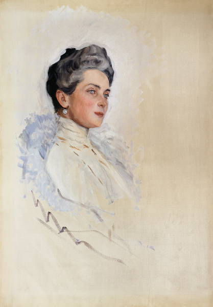 Portrait of Princess Zinaida Yusupova (1861-1939) a Valentin Alexandrowitsch Serow