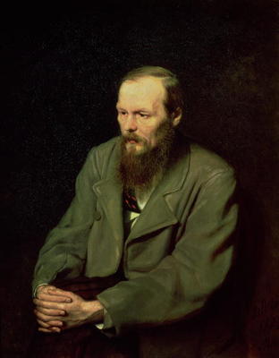 Portrait of Fyodor Dostoyevsky (1821-81) 1872 (oil on canvas) a Vasili Grigorevich Perov