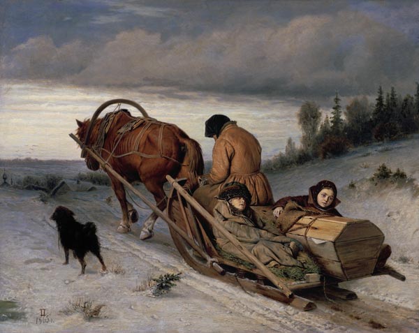 Seeing off the Dead a Vasili Grigorevich Perov