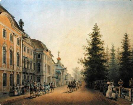 Court Departure at the Main Entrance of the Great Palace a Vasili Semenovich Sadovnikov