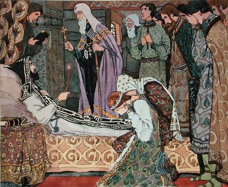 Deathbed of the Grand Duke Dmitry of Don (1350-89) a Vasili Vasil'evich Vladimirov