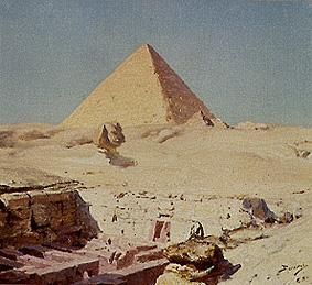 Sphinx and Cheops pyramid a Vasilij Dimitrijewitsch Polenov