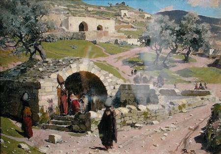 The Virgin Spring in Nazareth a Vasilij Dimitrijewitsch Polenov