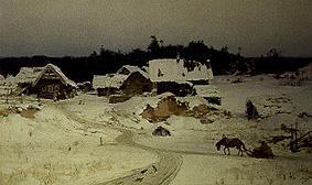 Winter in the village (Imogenzy) a Vasilij Dimitrijewitsch Polenov