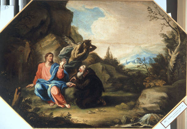 Temptation of Christ / Venet.Paint./ C18 a Venezianisch