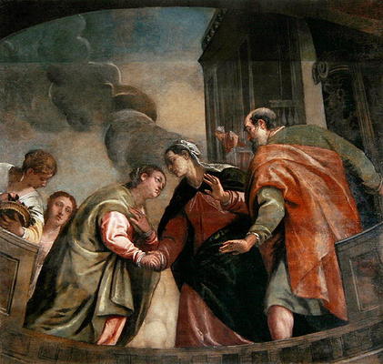The Visitation (oil on canvas) a Veronese, Paolo (Paolo Caliari)