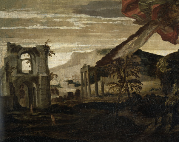 P.Veronese, Landscape with ruins a Veronese, Paolo (Paolo Caliari)