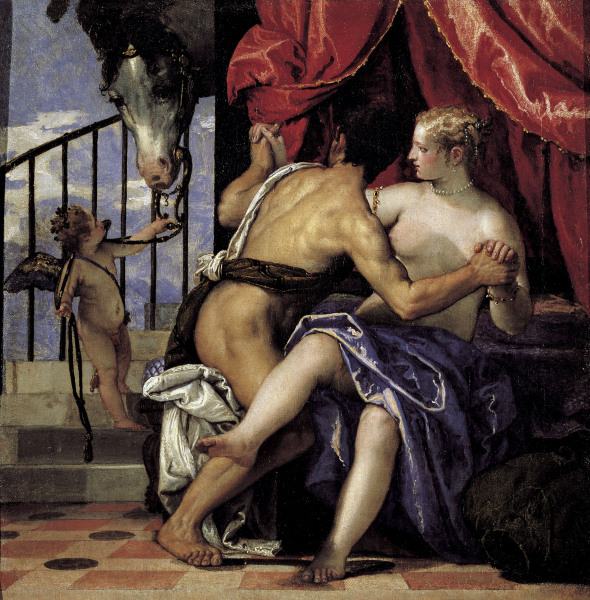 Veronese / Mars and Venus / c.1575 a Veronese, Paolo (Paolo Caliari)