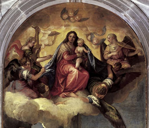 Madonna in der Glorie mit dem Heiligen Sebastian und anderen Heiligen a Veronese, Paolo (Paolo Caliari)