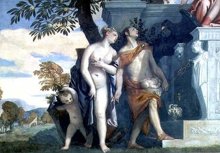 Venus and Mercury presenting her son Anteros to Jupiter a Veronese, Paolo (Paolo Caliari)