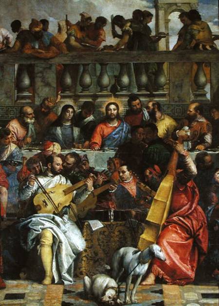 The Marriage Feast at Cana, detail of Christ and musicians a Veronese, Paolo (Paolo Caliari)