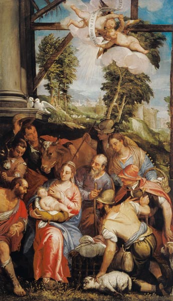 Veronese Family / Adoration of Shepherds a Veronese, Paolo (Paolo Caliari)