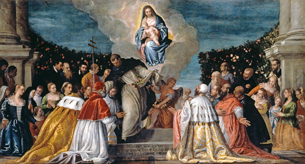 P.Veronese / Madonna of the Rosary /1573 a Veronese, Paolo (Paolo Caliari)