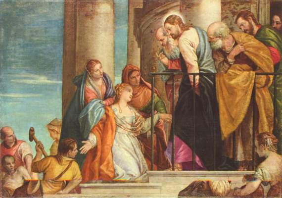 The cure of the Blutfüßigen a Veronese, Paolo (Paolo Caliari)