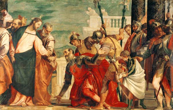 Jesus and the chieftain of capers Aum. a Veronese, Paolo (Paolo Caliari)