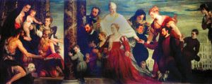 The Madonna with the family Cuccina. a Veronese, Paolo (Paolo Caliari)