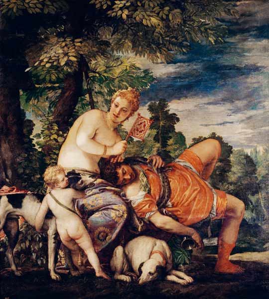 Venus and Adonis a Veronese, Paolo (Paolo Caliari)