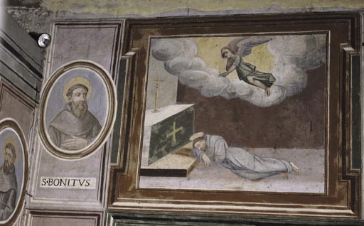 Dem Heilige Franziskus erscheint ein Engel a Vetralla Latium