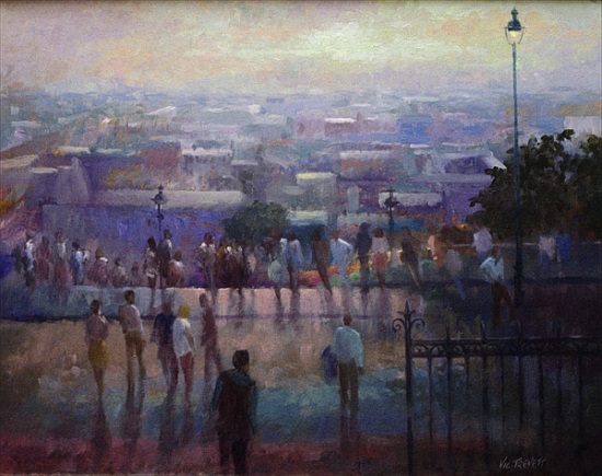 From the steps of the Sacre Coeur a Vic  Trevett