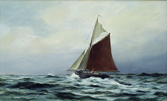Making sail after a blow a Vic  Trevett