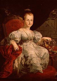Portrait the Isabella II. of Spain as a girl a Vicente López y Portaña