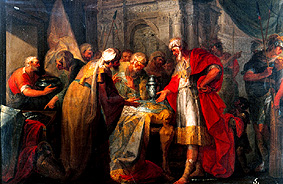 King Ezechias boasts about his treasures a Vicente López y Portaña