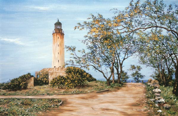 Lighthouse (oil on canvas)  a Victor  Collector