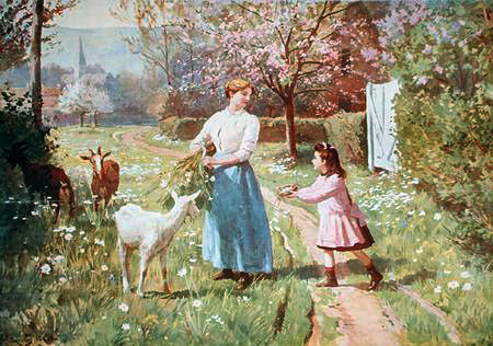 Easter Eggs in the Country a Victor Gabriel Gilbert
