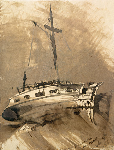 A Ship in Choppy Seas a Victor Hugo