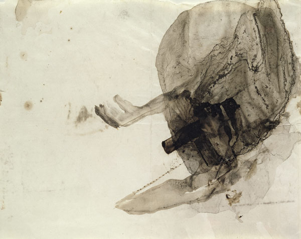 Untitled, c.1853-5 (ink wash on paper) a Victor Hugo