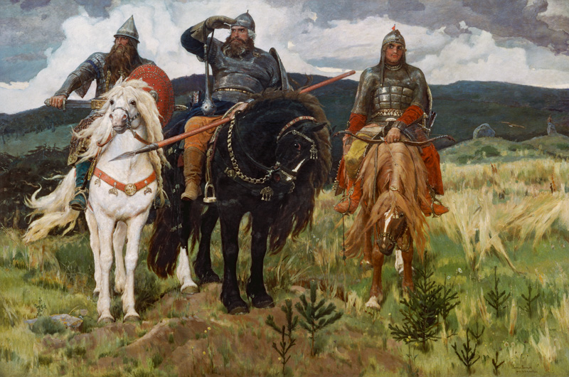 Epic Heroes a Victor Mikhailovich Vasnetsov