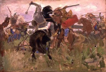 Battle between the Scythians and the Slavonians a Victor Mikhailovich Vasnetsov