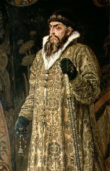 Tsar Ivan IV Vasilyevich ''the Terrible'' (1530-84) 1897 (detail of 89327) a Victor Mikhailovich Vasnetsov