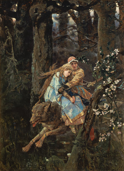 Prince Ivan on the Grey Wolf a Victor Mikhailovich Vasnetsov