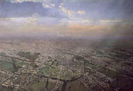Aerial View of Paris a Victor Naulet