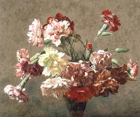 Vase of Carnations a Victoria Dubourg