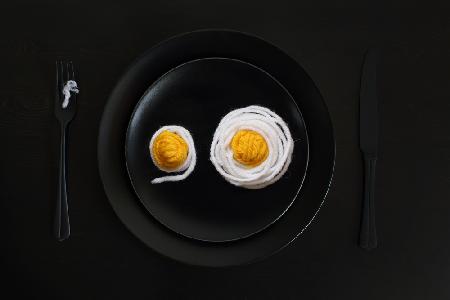 Fried eggs for a knitter