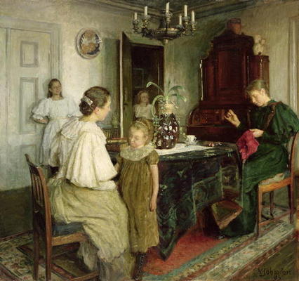 The Family of the Artist, 1895 (oil on canvas) a Viggo Johansen